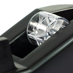 Диспенсер для скотча (клейкой ленты) настольный канцелярский, длина 10 см, DLOFFICE, офисный дозатор узкого маленького скотча (максимальной шириной 20 мм и намоткой 40 м)