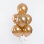 Шар (12''/30 см), Античное золото, хром, 50 шт.