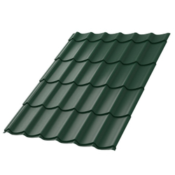 Металлочерепица Ламонтерра X NormanMP (ПЭ-6005-0.5) 1 м2