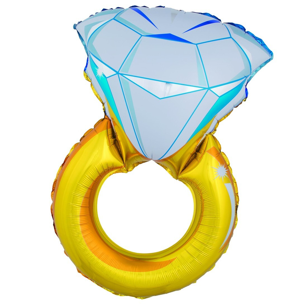 Фольгированный шар-фигура «Кольцо с бриллиантом», 102 см