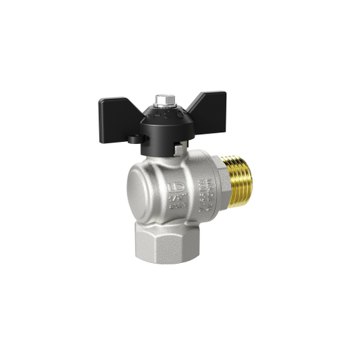 Кран угловой шаровой 1/2'' - 1/2'' вн/нар бабочка LD PRIDE