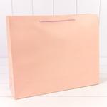 Пакет подарочный 39.5х32х12см "Фактура" (Розовый)