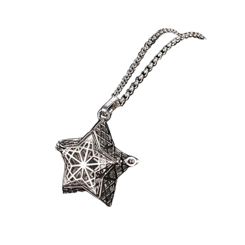 Амулет-Аромакулон для эфирных масел Волшебная звездочка серебряный АС-013