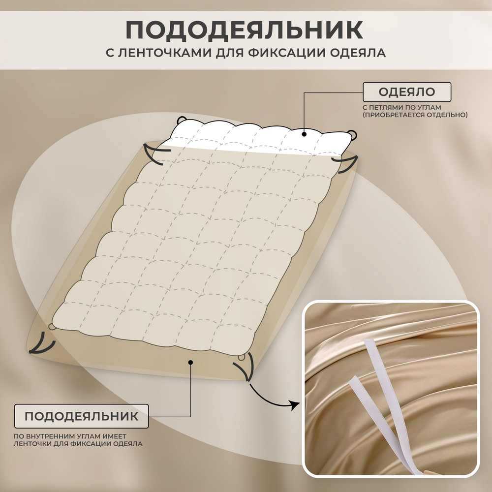 Комплект постельного белья Однотонный Сатин Премиум OCP010