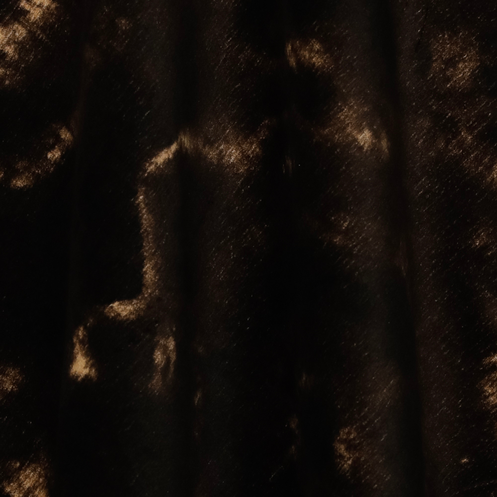 Хлопковый бархат коричневый "Тай-дай" (238 г/м2)