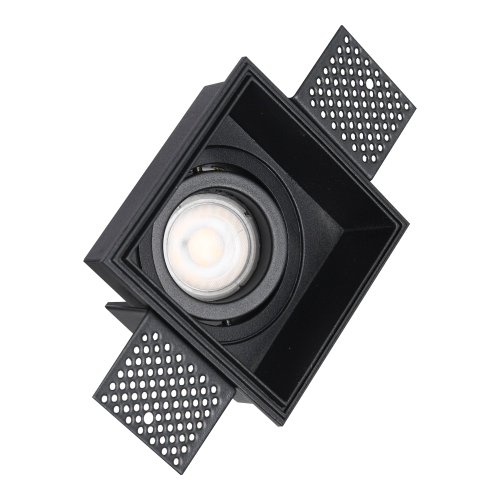Светильник встраиваемый, черный, Встраиваемые светильники, GU10, 50