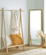 Зеркало Nerina 52 x 152 cm натуральная отделка в широкой раме