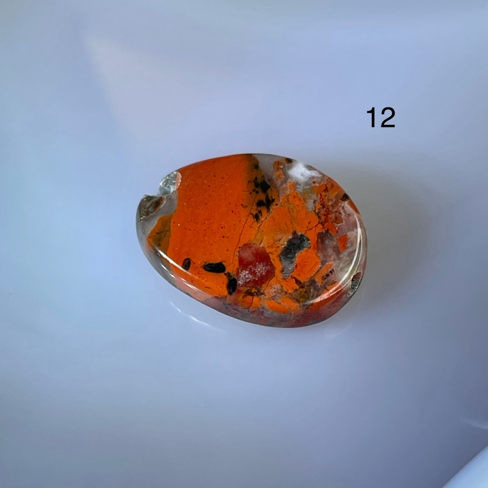 53881 Яшма брекчиевая Бусина витая 11*16мм-4