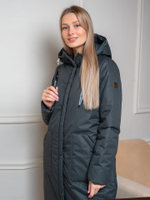 Пальто женское "Кэнди" т.серый