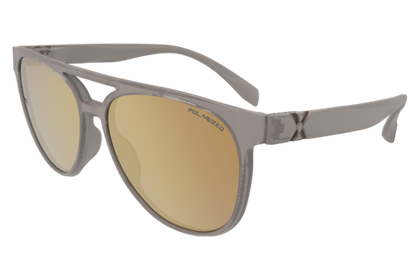 Спортивные очки HILX Valkyrie Matt Milky Light Brown / Gold Mirror Polarized Lens