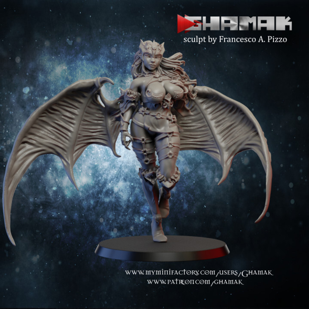 Grand Alliance Chaos Hosts of Slaanesh Chaos Daemons Succubus Суккуб №5 миниатюра для dnd, днд, pathfinder, фентези, Настольная игра, НРИ, Варгейм, РПГ