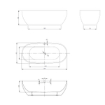 Акриловая ванна ABBER AB9263-1.8 белая