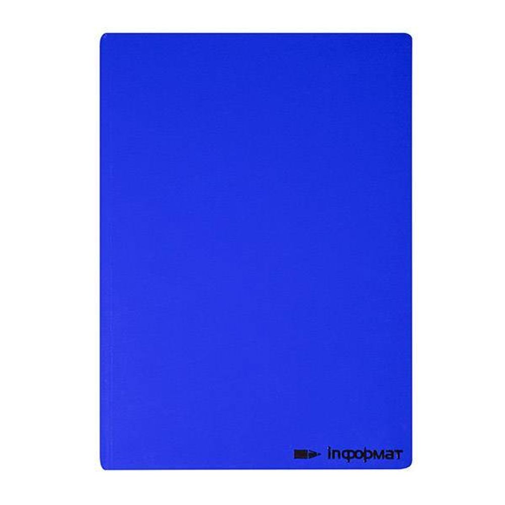 Тетрадь 60 л. кл. скреп. СИНЯЯ А5 тв.обл. гл.лам.