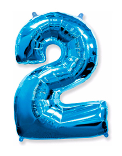 Цифра "2" Синий