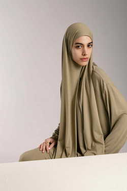 Хиджаб Молик двухслойный хаки