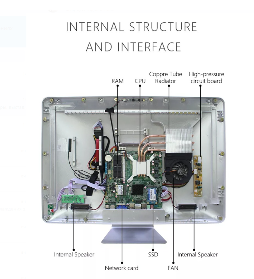 27" Моноблок All in One P700 (1920x1080, Intel Core i5-10200H, RAM 32ГБ,SSD 256ГБ, Intel UHD Graphics 620, Win 10Pro)