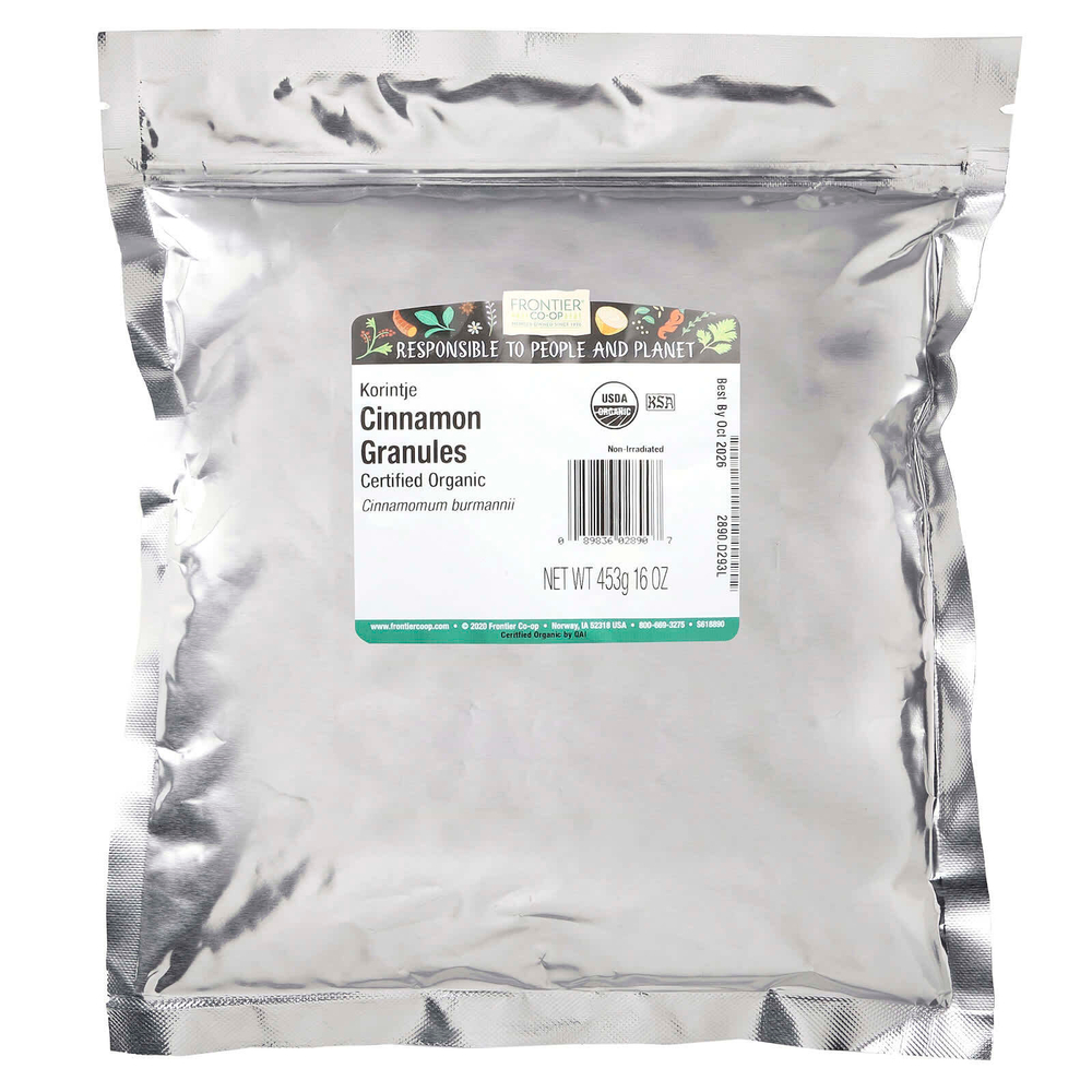 Frontier Co-op, Органическая корица в гранулах, 453 г (16 унций)