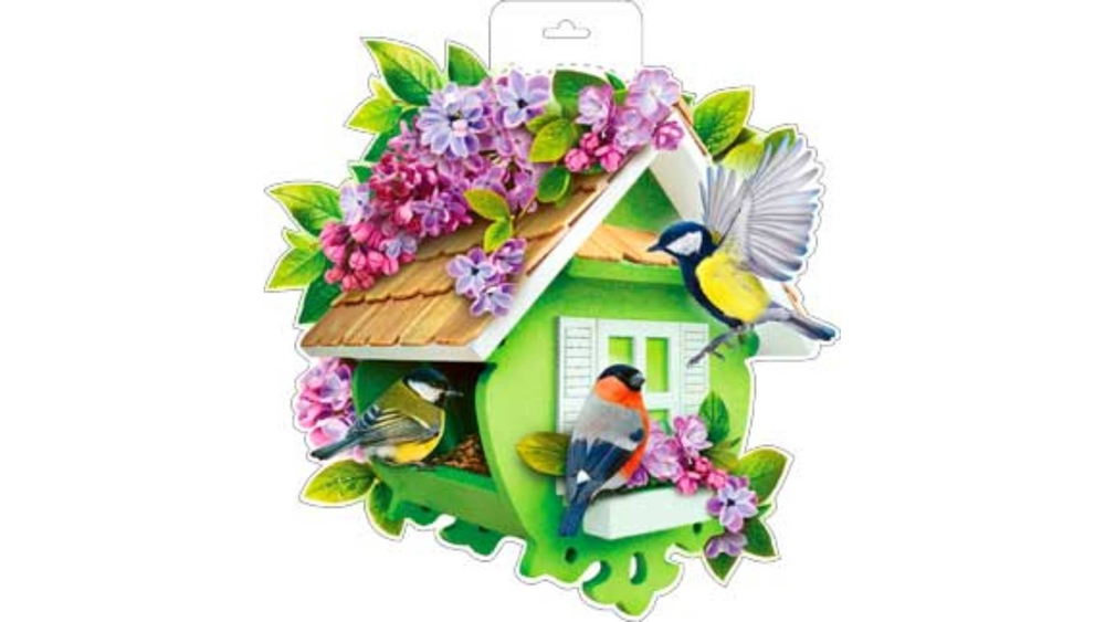 Плакат "Кормушка с птицами"