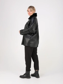 Дубленка зимняя натуральная оверсайз больших размеров