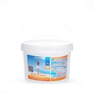 Средство для осветления воды в бассейнах Aqualeon KO1.5T в таблетках по 25 гр (банка, 1,5 кг)