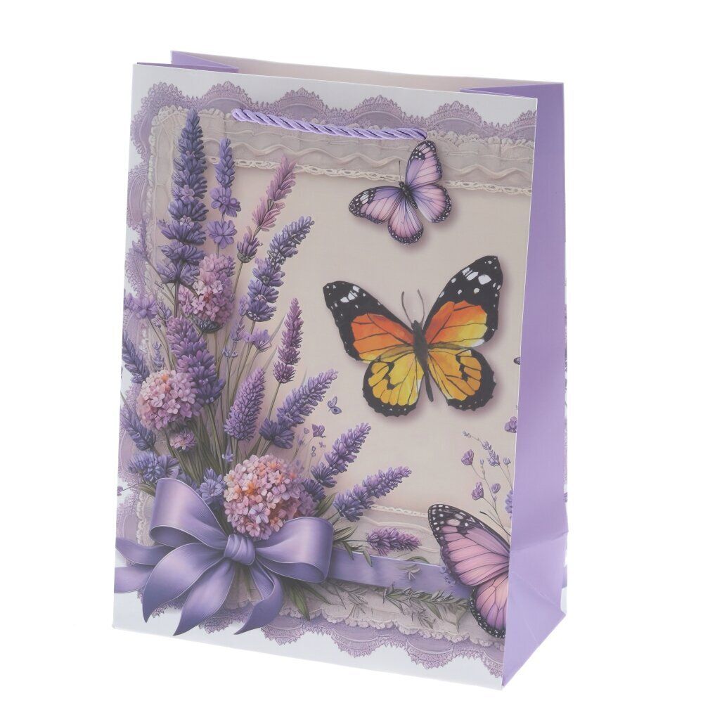 GAEM Пакет подарочный S (бумага 210г/м2, блок микс 12шт), L18 W8,5 H24 см, 4в.