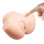 Телесный мастурбатор с 2 тоннелями Dual Vagina and Ass Veronica (Цвет: телесный)