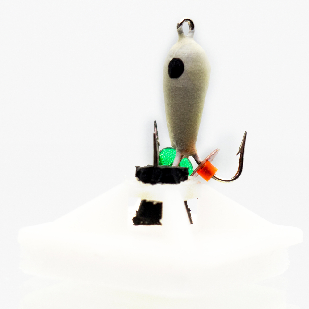 Мормышка вольфрамовая точеная "Чертик с фосфором" 4мм (15шт/уп)