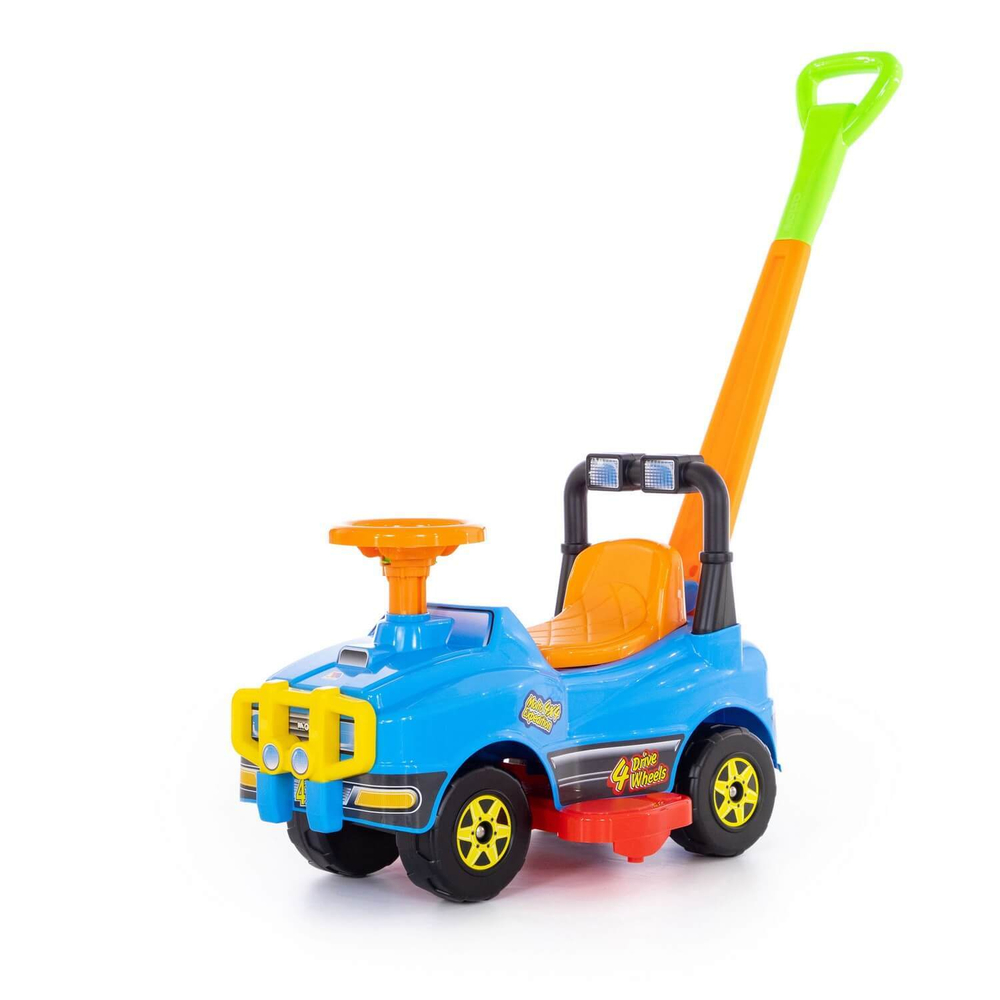 Автомобиль Джип-каталка с ручкой-3 (голубой)/5 71873