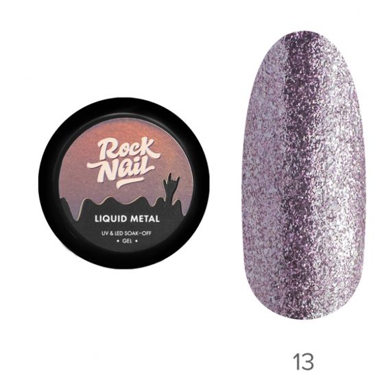 Гель-краска RockNail Liquid Metal 13 Steel Magnolia