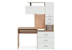 Стол компьютерный Джаз-17 левый 130х60х166,8 дуб сонома