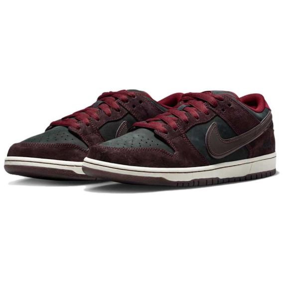 NIKE Dunk SB Кроссовки для скейтбординга Низкие Коричнево-красные Мужские