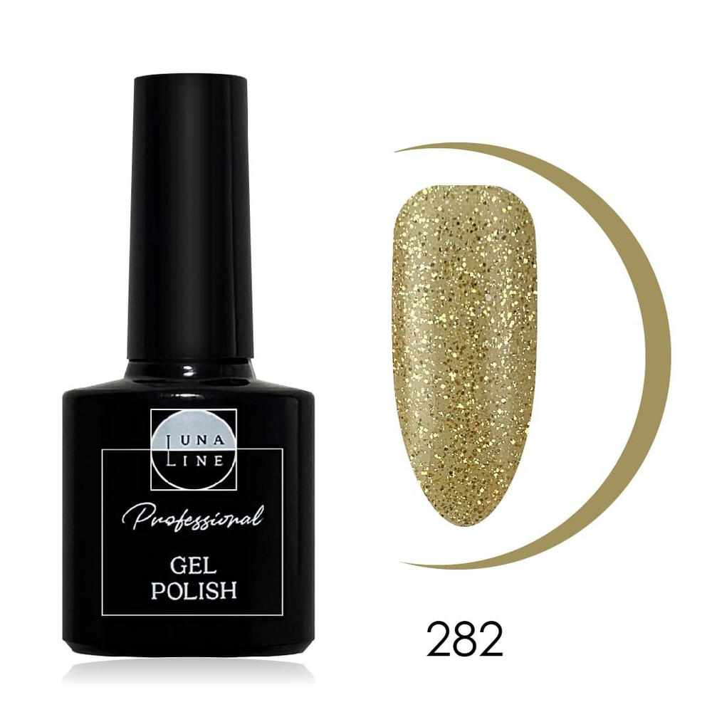 282 Гель-лак LunaLine/ELLE - золотая пыль