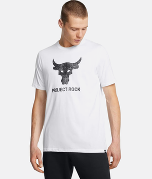 Мужская спортивная футболка Under Armour Project Rock Payoff Graphic Short Sleeve White