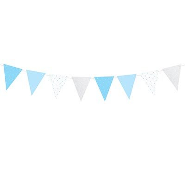 Гирлянда-вымпел Голубой Микс 1,3м