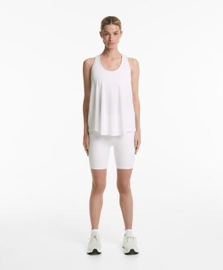 Oysho Топ из смесового модала на бретелях, белый