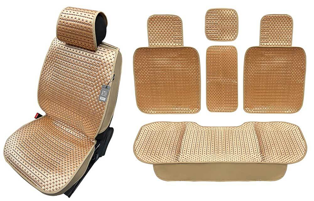 Накидки сидений ПОЛНЫЙ Coolpart MAXIMAL LUX (кт 5пр) - JJ-93-BGBG бежевый/ бежевый A