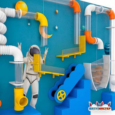 Пневмолабиринт детский «Космодром приключений», 2×1,5×1,8 м