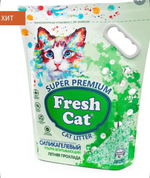 FRESH CAT впитывающий Силикагелевый  наполнитель Летняя прохлада 5л
