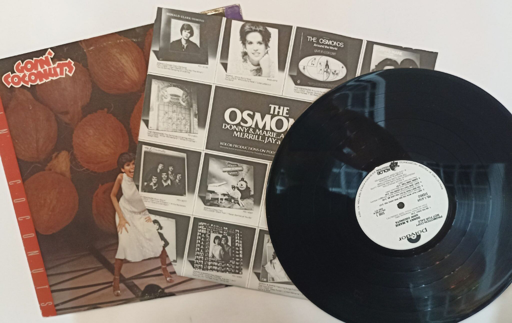 Винтажная виниловая пластинка LP Donny and Marie Goin Coconuts (USA 1978 Promo)