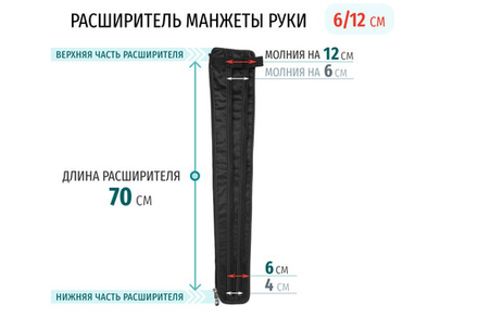 Seven Liner (Zam-01) Расширитель манжет для рук на 6/12 см