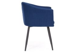 Стул на металлокаркасе Валета темно-синий / черный