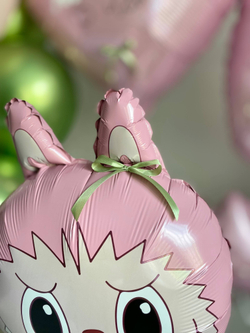 Воздушные шары Лабубу розовая №3446