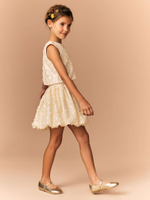 Топ и юбка в комплекте для девочки Next E87-250, Светло-бежевый