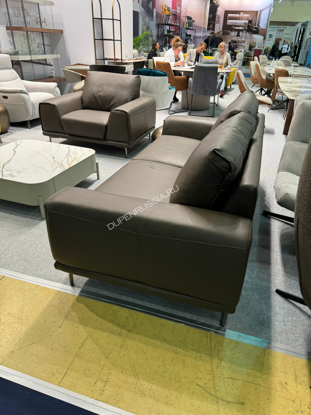 Диван Rizzo 878 (2-х местный) коричневый