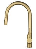 Смеситель для кухни с выдвижным изливом WONZON & WOGHAND, Брашированное золото (WW-A21252-BG)