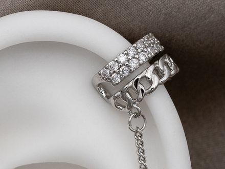 Кафф широкий с цепочками