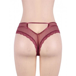 Трусики танга Ladies, бордовые, 3XL-4XL