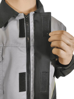 Костюм мужской летний «ЮЖНАЯ ШИРОТА» (куртка+брюки) цв.черный/серый