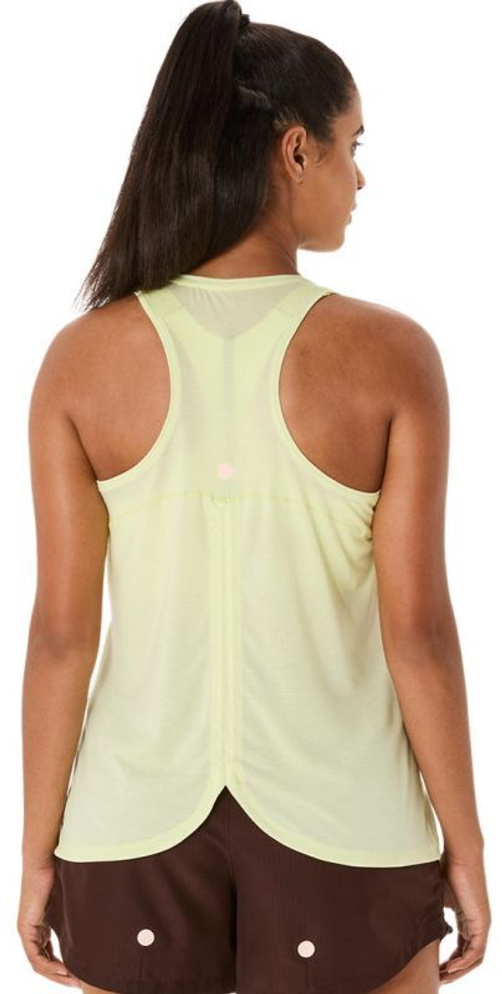 Женский топ теннисный Asics Nagino Run Adjustable - желтый