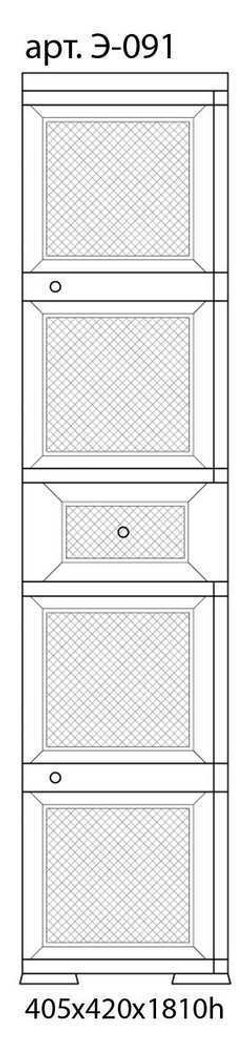 Шкаф пластиковый "УЮТ" Э-091-Ш